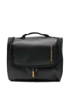 Mandarina Duck Logo-detail Travel Pouch In Black