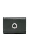 Mandarina Duck Logo-plaque Leather Wallet In Green