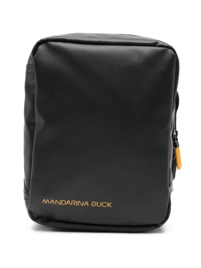 Mandarina Duck Logo-print Travel Bag In Black