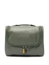 Mandarina Duck Logo-print Travel Pouch In Green