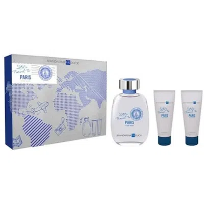 Mandarina Duck Men's Let's Travel To Paris Edt Gift Set Fragrances 8427395015846
