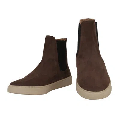 Pre-owned Mandelli $850  Brown Suede Chelsea Boots - (mm814242)