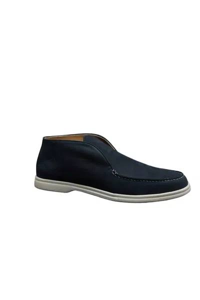Mandelli Men Club Shoes In Navy In Black