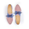Mandragora Design Women's Hanna Denim Blue & Nude Oxford Shoes In Blue/brown