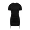 Mandragora Women's Black Fitted Dress With Adjustable Length In Viscose – Carlo
