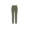 Mandragora Women's Green High-waisted Light Khaki Pants - Feminity In Green