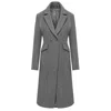 Mandragora Women's Grey Classic Wool Coat In Grey