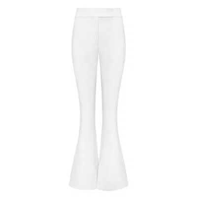 Mandragora Women's White Vanya Ecru Trousers In Yellow