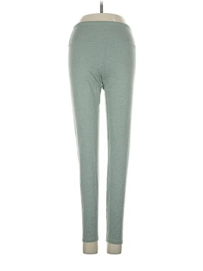 Pre-owned Manduka Active Pants In Green