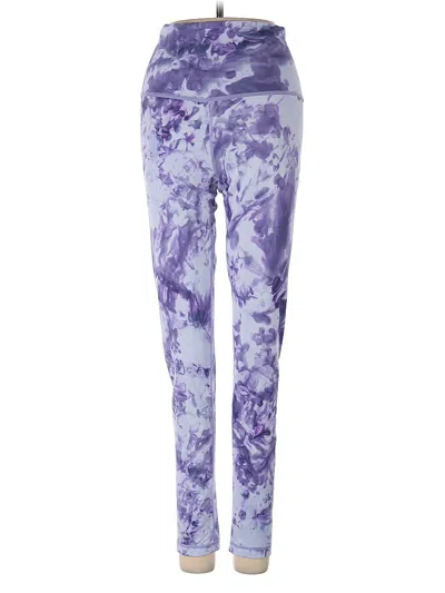 Pre-owned Manduka Leggings In Purple