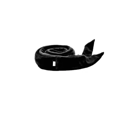 Mane Label Hair Co Women's Sway Heatless Curling Velour Hair Ribbon In Black