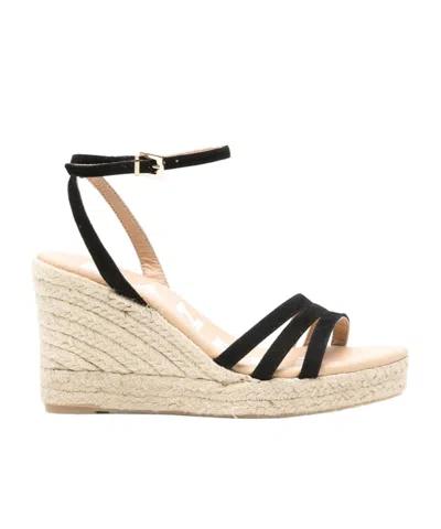Manebi 100mm Hamptons Espadrilles In Black