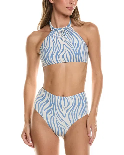 Manebi 2pc Braided Halter Neck Bikini Set In Neutral