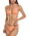 Manebi 2pc Braided Triangle Bikini Set In Orange