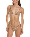 Manebí Manebi 2pc Knot Triangle Bikini Set In Multi