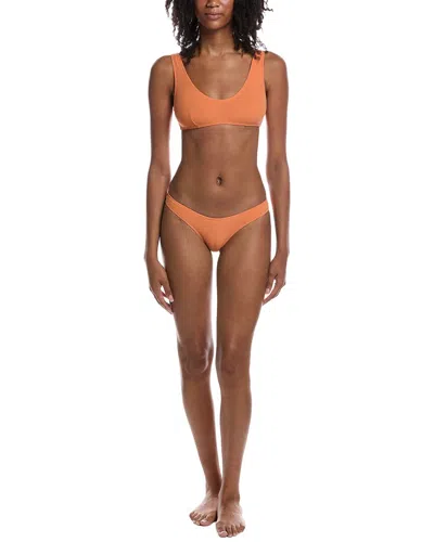 Manebi 2pc Surf Bralette Bikini Set In Orange