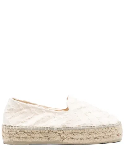 Manebi 35mm Fringed Double-sole Espadrilles In 中性色