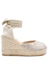 Manebi 90mm Monaco Espadrilles In Gold
