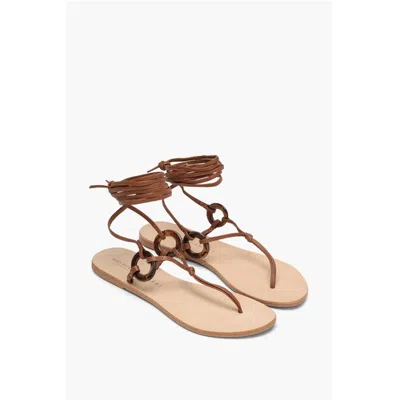 Manebi Alex Rivière Leather Lace-up Sandal With Women's Detail