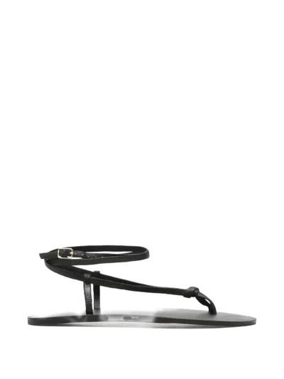 Manebi Ankle Strap Sandals In Black