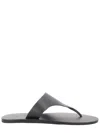 Manebi Black Solid Slippers In Black