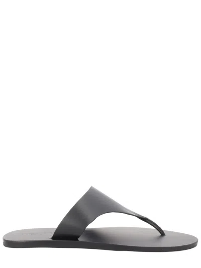 Manebi Black Solid Slippers