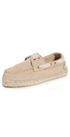 Manebi Boat Shoe Espadrilles Champagne Beige