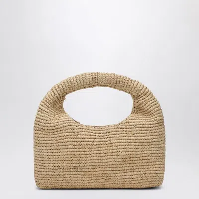 Manebi Borsa Halfmoon In Rafia