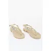 Manebi Woven Leather Sandal With Jute Sole