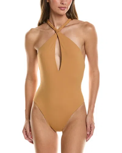 Manebi Braided One-piece In Brown