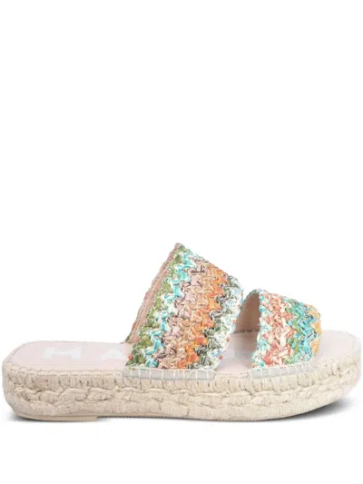 Manebi Braided Strap Espadrille Sandals