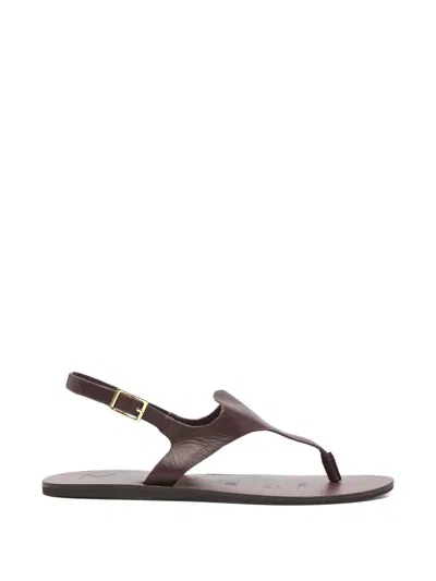 Manebi Buckle-fastening Flat Sandals In Multi