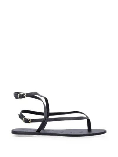 Manebi Mini Thong Sandals With Adjustable Buckle In Multi