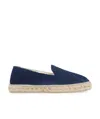 Manebi Canvas Espadrilles In Navy Blue