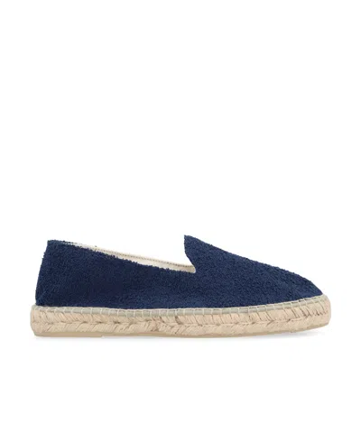 Manebi Canvas Espadrilles In Navy Blue