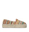 Manebi Raffia Sole Round Toe Espadrilles