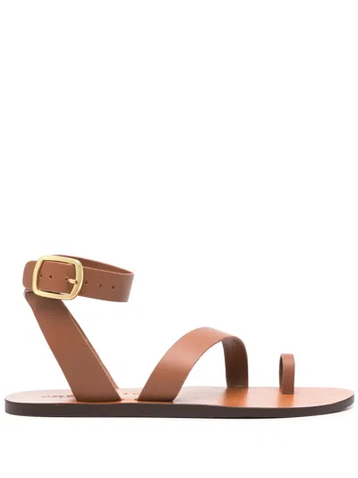 Manebi Chloe Sandals In Brown