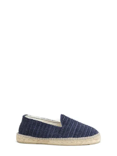 Manebi Classic Flat Shoes For Men In Blue
