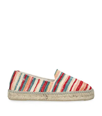 MANEBI MANEBI COTTON STRIPE ESPADRILLES