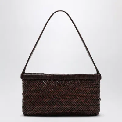 Manebi Dark Brown Canyon Leather Bag