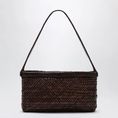 Manebi Dark Brown Canyon Leather Bag