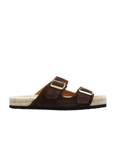 MANEBI DOUBLE-BUCKLE FLAT ESPADRILLES
