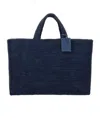Manebi Double-handled Handbag In Blue