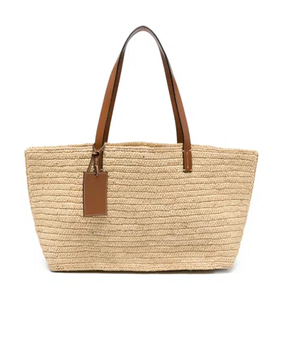 Manebi Double-handled Handbag In Nude