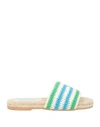 Manebi Manebí Emili Sindlev X Manebí Woman Espadrilles Light Green Size 8 Textile Fibers