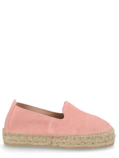 Manebi Espadrilla In Suede In Pink