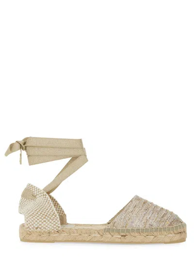 Manebi Valencian Espadrille In Gold