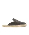 Manebi Suede Espadrilles In Black