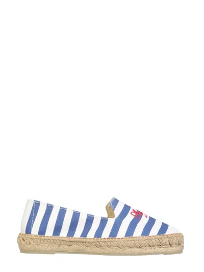 Manebi Espadrilles With Embroidered Logo In Multicolour