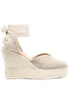 Manebi 110mm Ankle-strap Wedge Espadrilles